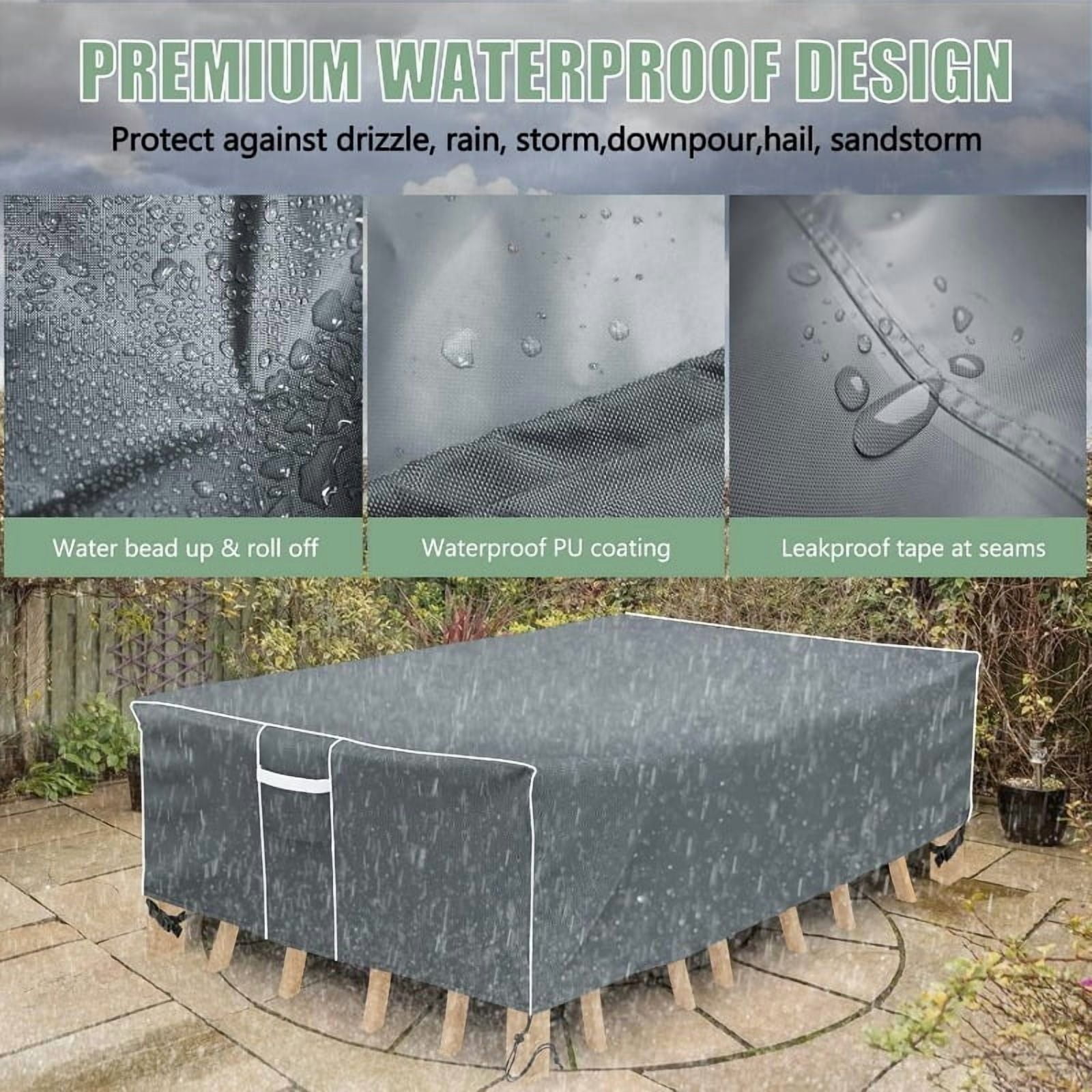 Patio Furniture Covers, Outdoor Furniture Cover Waterproof, General Purpose, Outside Table and Chair Covers