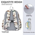 thumbnail image 5 of Cute Dinosaur Pattern Backpack for School,Cute School Bag,Schoolbag with Adjustable Shoulder Straps & Padded Back,13.4"x11"x4.7", 5 of 6