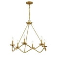 thumbnail image 6 of Meridian M100137MBK 6-Light Chandelier in Matte Black, 6 of 7