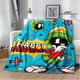 thumbnail image 1 of Manta cálida con estampado de dibujos animados para niños, tela de franela, suave y cómoda, para viaje en casa, regalo de cumpleaños, 1 of 4