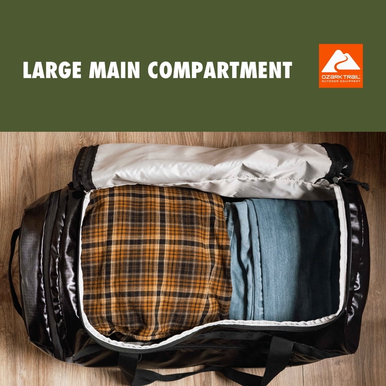 Ozark Trail 70L Coated Polyester Ripstop Duffel Bag with Backpack