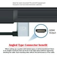 thumbnail image 3 of FVH 0.5M HDMI 2.1 Ultra Thin HDTV Cable 8K 4K Hyper Super Flexible Slim Cord Left Angled 90 Degree Type-A Male to Male for Computer HDTV, 3 of 8