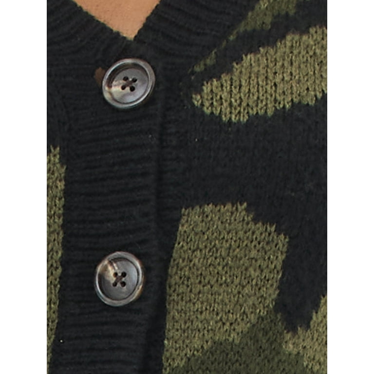 Walmart top camo cardigan