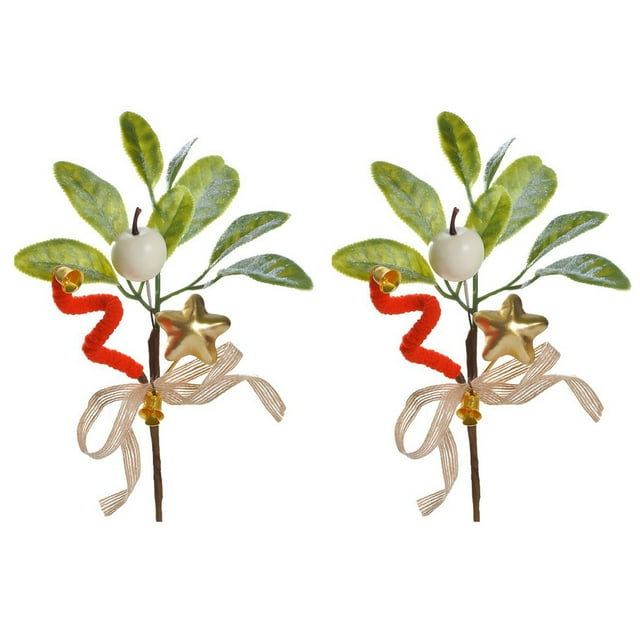 Christmas Tree Branches with Bells Decorations for Hanging Festive Mood Arrangement Christmas Tree Decorations Christmas Decorations Indoor