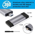 thumbnail image 5 of NVME SSD Case M2 Adaptador NVME Carcasa Externa PCIE NVME M/M+B Llave una USB 3.1 10Gbps Compatible con 2230 2242 M.2 SSD Box, 5 of 5