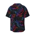 thumbnail image 2 of Fotbe Sea Turtle print Short Sleeve Button Down Shirts for Men Casual Summer Beach Wrinkle Free Shirt-Large, 2 of 7