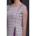 thumbnail image 3 of Bimba Kurti d'Été Sans Manches Imprimé Robe Tunique Droite pour Femmes, 3 of 6