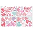 thumbnail image 1 of Valentines Day Window Clings Heart Shaped Static Cling Wall Decals for Doors Windows Background, 60X40Cm Pvc Pink, 1 of 7