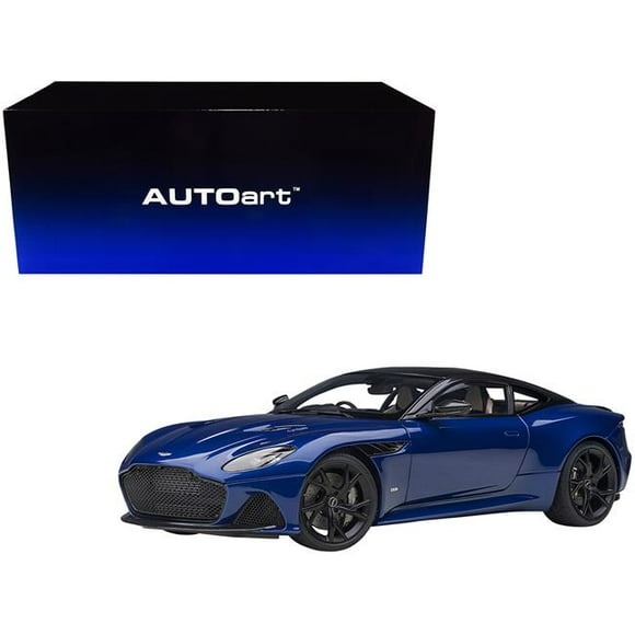 Autoart 70294 1-18 Scale Aston Martin Dbs Superleggera Zaffre with Carbon Top & Carbon Accents Model Car, Metallic Blue