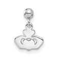 thumbnail image 3 of Sterling Silver Mio Memento Dangle Claddagh Charm Pendant, 3 of 4