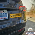 thumbnail image 3 of Student Driver Magnet Sticker for Car, Large 12"x3" Reflective Safety Sign, 2-Pack, 3 of 10
