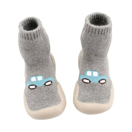 

Relanfenk Baby Shoes Toddler Indoor Cartoon Soft First Walkers Casual Elastic Socks Shoes