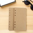 thumbnail image 4 of HAMPPLIES 160Pcs Notebook Refill Blank Kraft Paper Loose Leaf Planner Filler Paper for Binder Inserts, 4 of 6