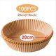 thumbnail image 2 of 100 Piezas de Papel Desechable para Freidora de Aire, 20 cm, Resistente Al Agua y Al Aceite, Bandejas de Papel Desechables para Cocinar y Hornear., 2 of 5
