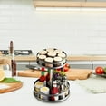 thumbnail image 6 of Rotating Kitchen Storage Shelf Rack, 360° Rotating Fruit and Vegetable Storage Baskets,Multi-Layer Storage Shelf for Kitchen,Living,Room and Bathroom (Black,1-Tier), 6 of 7