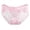Pink, variant on Women's Panties Women’s Transparent Low-Waisted Seamless Lace Triangle Underwear Thin Mesh Black M