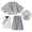 Beige, variant on Boy Kimono Romper Suit 3 Pieces Japanese Costumes Infant Cotton Samurai Outfits Clothes 3-8 Year