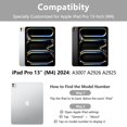 thumbnail image 2 of Funda con teclado para iPad Pro de 13 pulgadas, funda AMZCase con soporte para lápices, 2 of 7