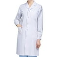 thumbnail image 4 of Lab Coat Female Costume Professional White Soft Comfortable Laboratory Coat for Long Sleeved M, 4 of 9