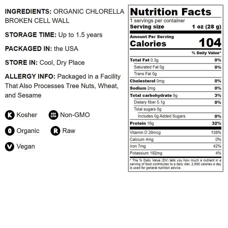 Organic Clean Chlorella Powder 10 oz (283g) - Brighteon Store Organic Clean Chlorella Powder 10 oz (283g) - Brighteon Store