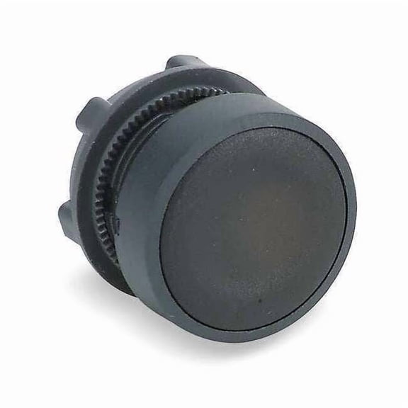 Schneider Electric Flush Push Button,Black,Non-Illum,22mm ZB5AH02