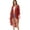 Red, variant on Women's Crochet Long Vest Boho Sleeveless Kimono Cardigan Swimwear Cover up