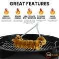 thumbnail image 4 of Fireflame BBQ Grill Brush  Non-Scratch Brass Bristles - 16-Inch Long Handle Barbecue Grill Cleaning Brush - Wide-Faced Spiral Heavy-Duty  Made in The USA, 4 of 8