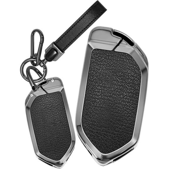 Key Fob Cover Compatible with Kia K5 Sportage Telluride Carnival Sorento EV5 EV6 2023-2026 5 Button Keychain Case Holder Protector,Keychain-A-Black