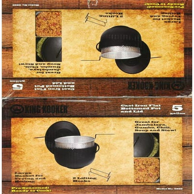 4 Gallon Cast Iron Jambalaya Pot & Cooker Package - Metal Fusion, Inc.