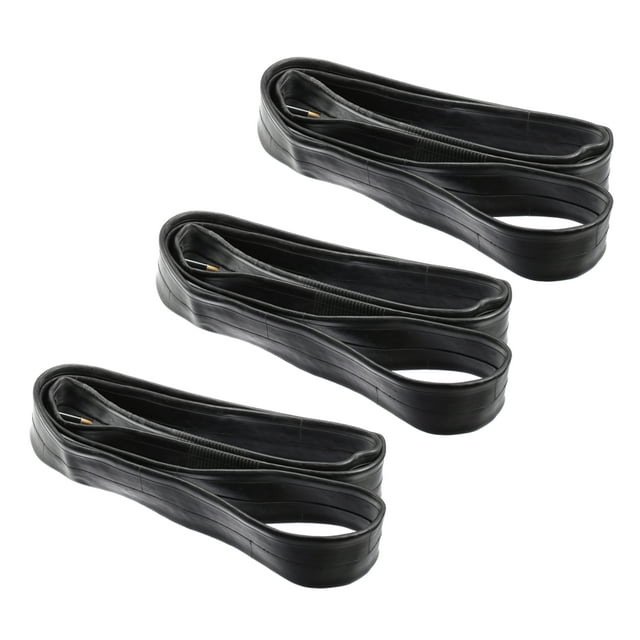 Unique Bargains 3 Pcs 26 inch Bike Inner Tube Rubber 31mm Long Straight Valve Bicycle MTB Inner Tire Tubes 26*2.125/2.4
