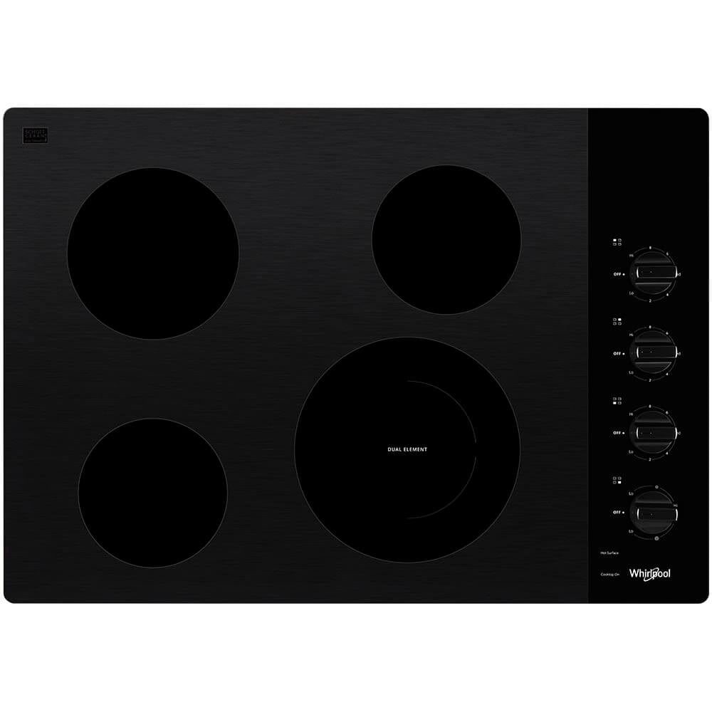 whirlpool 4 burner electric cooktop
