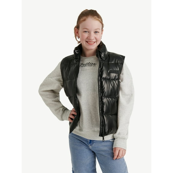 Justice Girl's Puffer Vest, Sizes XS - XL