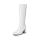 thumbnail image 1 of Botas DREAM PAIRS DWUMKB2517 Blancas Altas hasta la Rodilla con Punta Cuadrada, 1 of 8