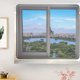 thumbnail image 4 of Pantalla de ventana magnética Fibra PE Pantalla de malla autoadhesiva desmontable Accesorios para ventanas 150x160cm/59.06x62.99in Blanco, 4 of 5