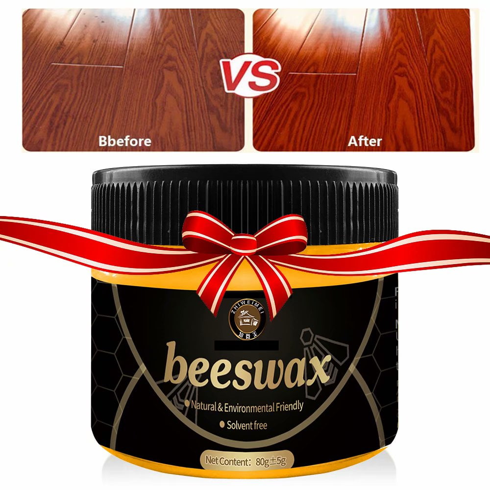Home Wood Seasoning Beeswax Furniture Polish Wax Ｗood Cleaner Conditioner for Cleaning Home 80g/pcs