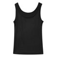 thumbnail image 4 of DuoJiaJ Women's Scoop Neck Sleeveless Knit Ribbed Fitted Casual Crop Tank Top Cotton Tank Tops for Women, 4 of 5