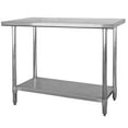 thumbnail image 3 of Stainless Steel Work Station with 48 inch Workbench Table and Two 24 inch Utility Shelves, 3 of 3