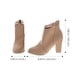 thumbnail image 3 of EeaseMX par de elegantes botines de tacón alto para mujer, botas cortas informales para invierno y otoño, color albaricoque (talla 36), 3 of 7