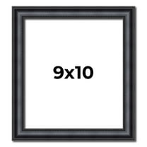 9x10 Frame Black Real Wood Picture Frame Width 1.25 inches | Interior Frame Depth 0.5 inches |