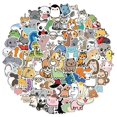 thumbnail image 1 of 100 piezas/juego de pegatinas con dibujos de animales de PVC, bonitas y atractivas, para uso diario, 1 of 5