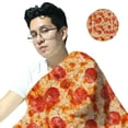 thumbnail image 1 of Cobija Manta Frazada Redonda Juana Gallo Diseño de Pizza Ultra Suave y Ligera, 1 of 1