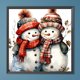 thumbnail image 3 of Pintura de diamante 5D DIY, kit de Navidad con taladro redondo completo, decoración del hogar, 40x40cm, 3 of 9