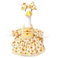 thumbnail image 2 of AYktou Fall Porch Geese Outfits for 23In Goose Statue, Farmhouse Halloween Thanksgiving Decor Cake Print Dress with Bow Headband, Lawn Goose Costumes Harvests Garden Goose Clothes for Yard Display, 2 of 8