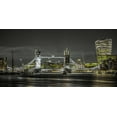 thumbnail image 2 of Frank, Assaf 32x18 Gold Ornate Wood Framed with Double Matting Museum Art Print Titled - Famous Tower Bridge over River Thames, London, UK, FTBR-1908, 2 of 4