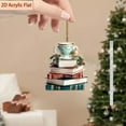 thumbnail image 5 of HomeKingdee Mini Stack of Books Glass Blown Ornament for Christmas Tree, Handcrafted Holiday Decoration, Mini Collection, 5 of 5