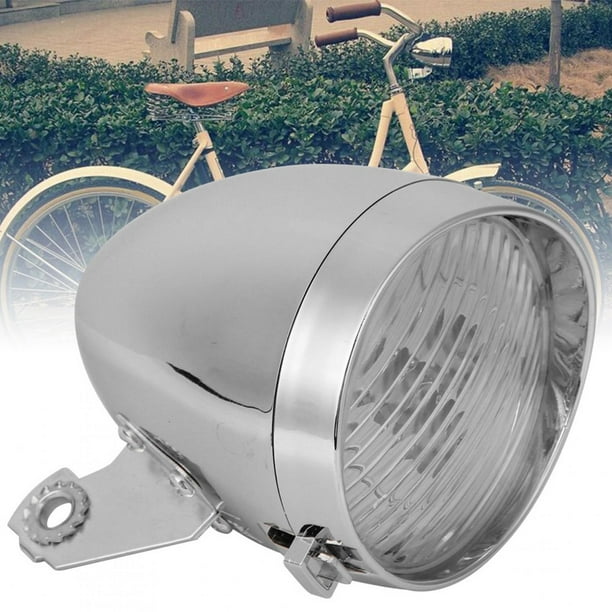 Fyydes Velo avant Lumiere Phare de Velo Vintage 3led Vintage Velo avant Lampe Velo Phare Accessoire de Cyclisme pour Vitesse Fixe Argent Walmart