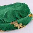 thumbnail image 5 of vlrwzc Green Renaissance Beret Hat Medieval Themed Event Headwear, 5 of 7