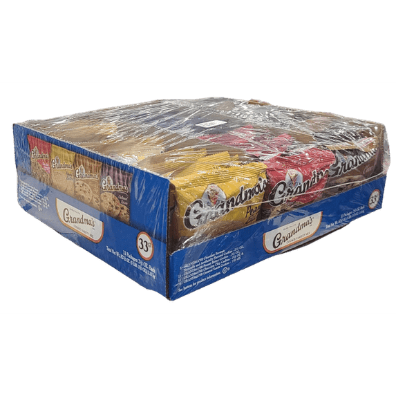 Grandma’s Cookies Variety Mix, 33-Count Individually Wrapped Snack Pack Assortment