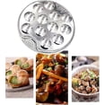 thumbnail image 2 of Snail Escargot Plate Stainless Steel Thickend Snail Dishes 12 Compartment Holes Tong Set Food Plate, 2 of 4