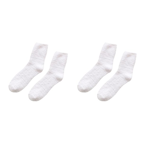 Sonducket Calcetines suaves y acogedores de Cachemira gruesa para hombre y mujer blanco 2piezas Sonducket CBP051935
